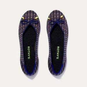 Rothy's Evening Metallic Bow Flat, size 8.5